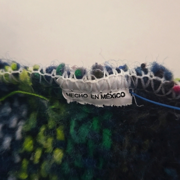 Multicolored woven hoodie Medium - Picture 2 of 3